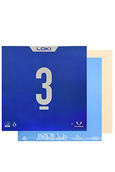 Choice3 Blue LOKI RXTON 3 Color Table Tennis Sticky Ping Pong Blue Pink Green...