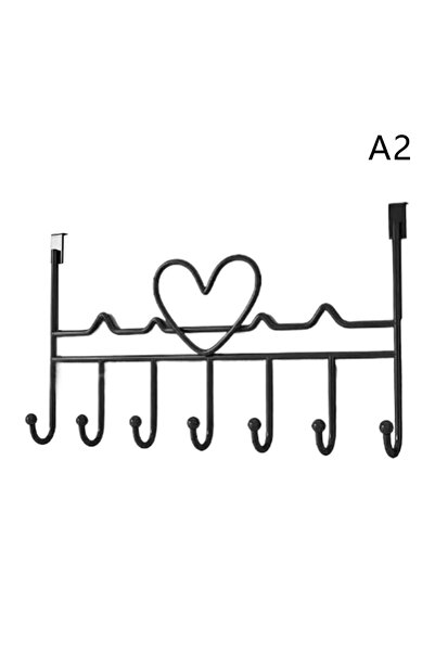 choice2 A2 Heart-Shaped Door Behind Hook Storage Wall Hanging Clothes Hanger ...