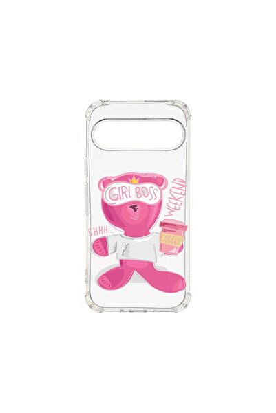bestcase Husă Antișoc 1.5MM, Compatibilă cu Google Pixel 9 Pro, Ursuleț de pl...