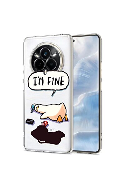 bestcase Θήκη για Realme 14 Pro 5G, BestCase® Διαφανής Σιλικόνη 2MM, Duck Lif...