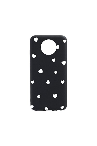 bestcase Тънък силиконов калъф 0.8ММ, съвместим с Nokia C10, с десен на сърца...