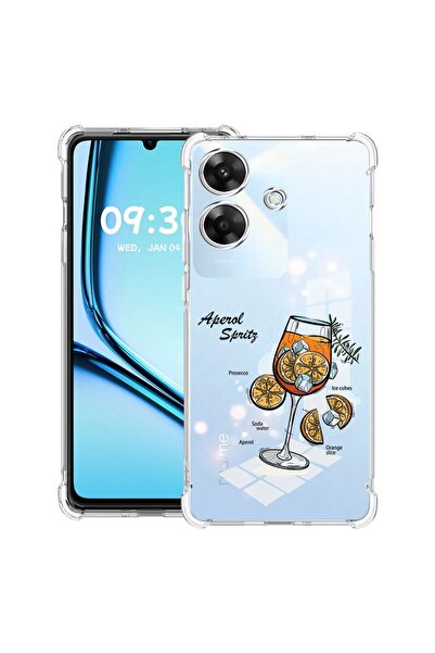 bestcase Husă Antișoc pentru Realme Note 60 / Note 60X cu Design Aperol Sprit...