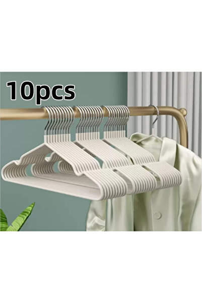 Choice White 10 Non-slip Coated Metal Suit Hangers Heavy Duty Hangers Metal S...