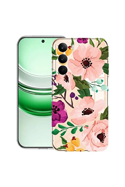 bestcase ¬Æ Husa Clear Silicon pentru Realme C71, Pastel Flowers, 2041144 T 629