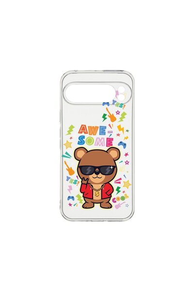 bestcase Husă transparentă din silicon de 2MM, compatibilă cu Google Pixel 9 ...