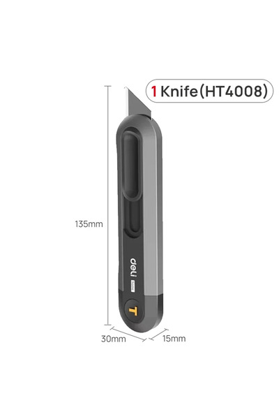 Choice15 Deli T-Shape Knife Deli Multifunctional Utility Knife Retractable El...