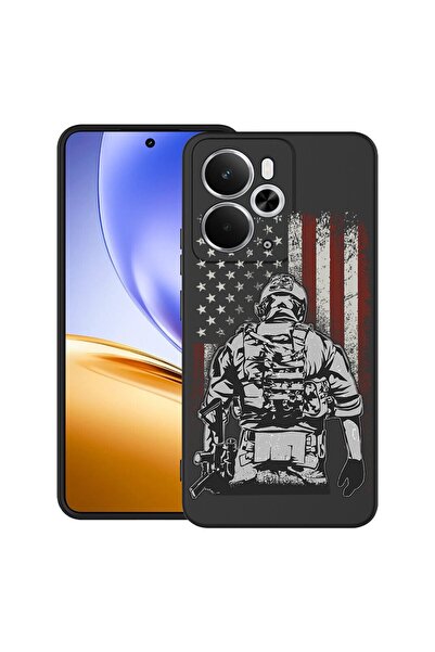 bestcase Θήκη για Realme 14T με σχέδιο Αμερικανού Στρατιώτη, TPU Ματ Εξαιρετι...