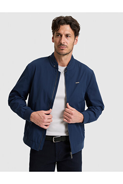 Pierre Cardin Navy Blue Bomber Jacket 50325322-Vr033