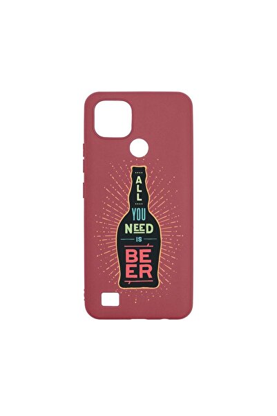 bestcase Husa Silicon, Compatibila Cu Realme C21, All You Need Is Beer, rezis...