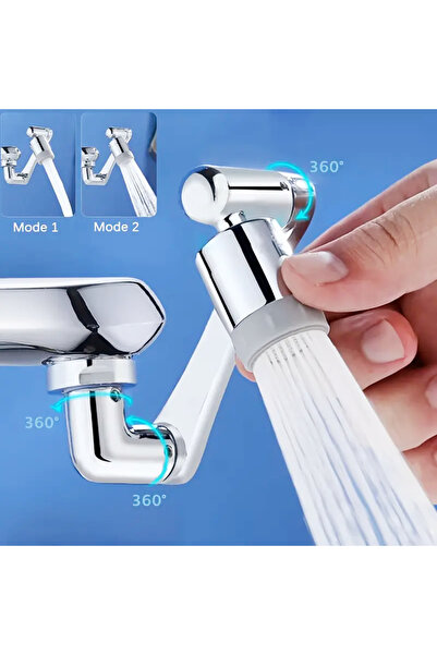 Choice1 2 MODES 1440 °Swivel Robotic Arm Swivel Extension Universal Faucet Ae...