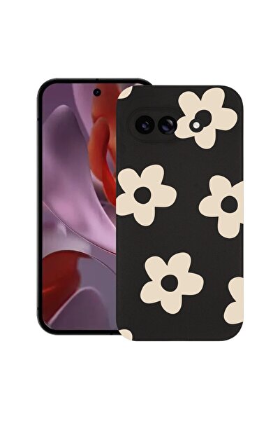 bestcase ¬Æ Husa pentru Google Pixel 9a, Retro Daisy, Slim Silicon 0.8MM, Ant...
