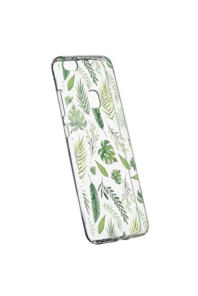 bestcase Husa Silicon, Transparent, Slim, Frunze, Huawei P10 LITE