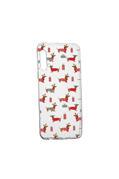 bestcase Силиконов калъф, съвместим с Realme X50, Коледен дакел, устойчив на ...