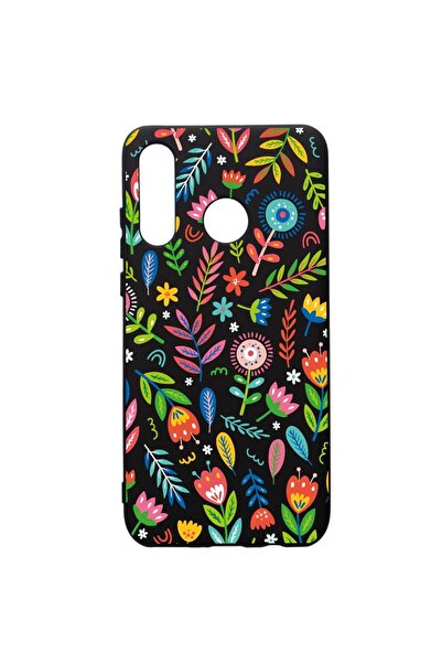 bestcase Husa Silicon Premium compatibila cu Huawei P30 Lite, Happy Flowers, ...