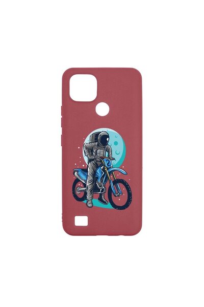 bestcase Husa Silicon, Compatibila Cu Realme C21, Astronaut Biker, rezistenta...