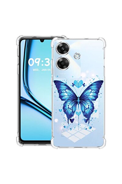 bestcase Husă Antișoc pentru Realme Note 60 / Note 60X cu Design Fluture Alba...