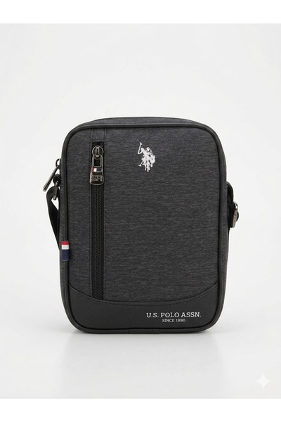 U.S. Polo Assn. Black Men's Hand and Shoulder Bag Saddlebag Plhey26067