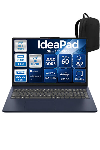 LENOVO IdeaPad Slim 3 15IRH10 i5-13420H 8 GB 256 GB SSD UHD Graphics 15.3" WU...
