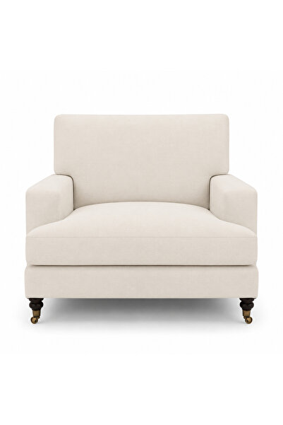 THE IVY CONCEPT STORE Westbury Krem Keten Kumaş Tekli Berjer / Koltuk