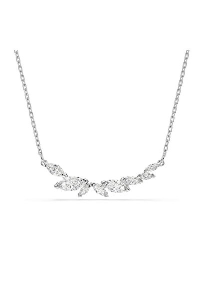 Swarovski Mesmera Kolye, Markiz kesim, Beyaz, Rodyum kaplama