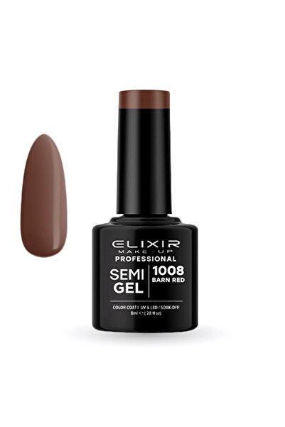 Elixir Ημιμόνιμο Βερνίκι Νυχιών 8ml - 1008 Κόκκινο Αχυρώνας