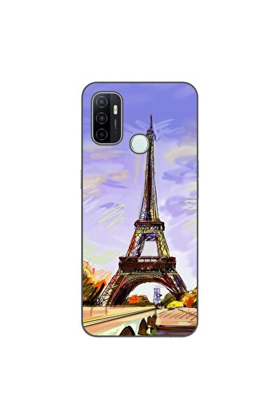 OEM Husa compatibila cu Oppo A53 Silicon Gel Tpu Model Desen Turnul Eiffel