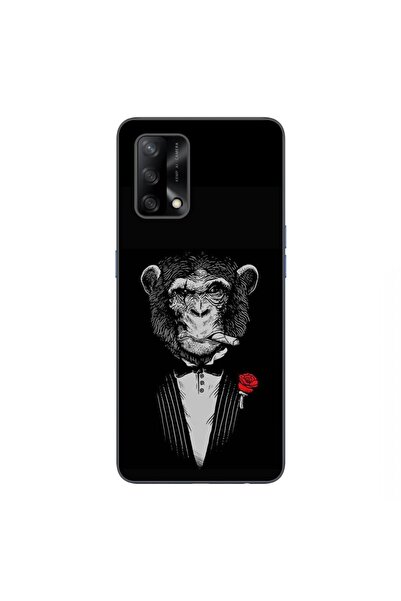 OEM Husa compatibila cu Oppo A74 4G Silicon Gel Tpu Model Cigar Monkey