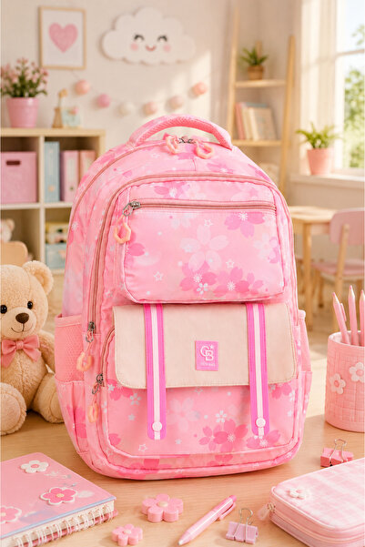 WANDER BAG B-24 Girls' Primary School Middle School School Bag Floral Pattern...