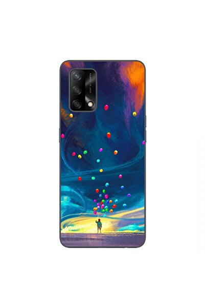 OEM Case compatible with Oppo A74 4G Silicone Gel Tpu Universe Balloons Pattern