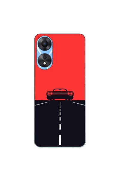 OEM Husa compatibila cu Oppo A78 5G (CPH2483) Silicon Gel Tpu Model Red Sky M...