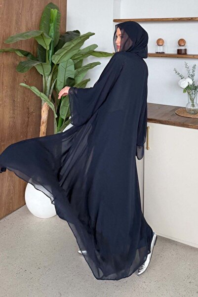 Hazamoda Hürrem Şallı Abaya Lacivert