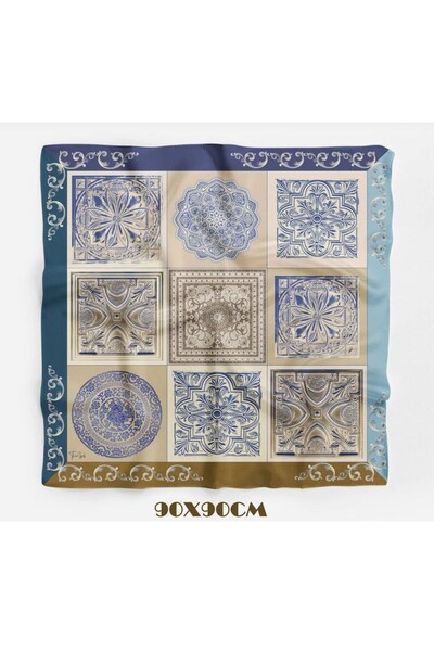 618 CONCEPT 90X90 Chinese Scarf/Foular