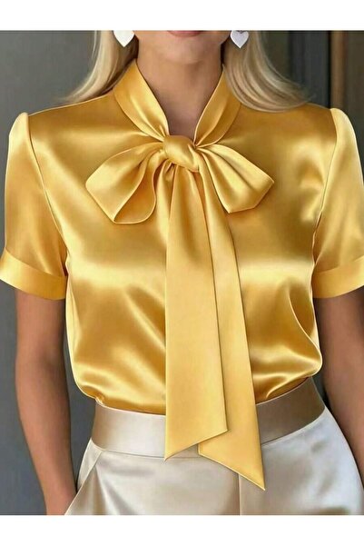 Iuliashop Women's Blouse Karia Yellow - M