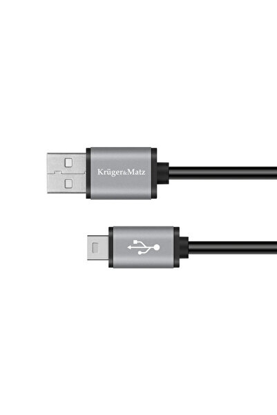Kruger&Matz Cablu USB LechPol USB-A - miniUSB 1 m Negru (KM1241)