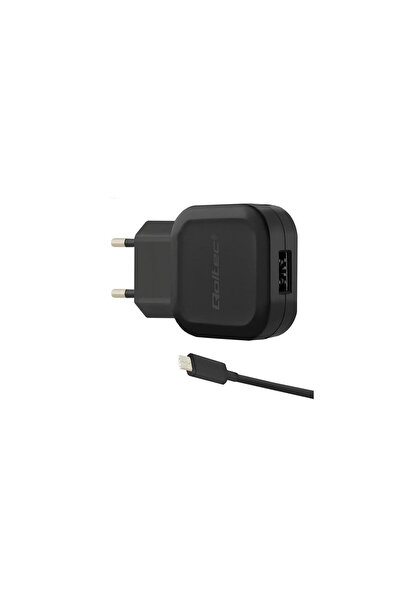 Qoltec 50184 ≈Åadaptor de rețea 12W 5V 2.4A USB + cablu USB tip C