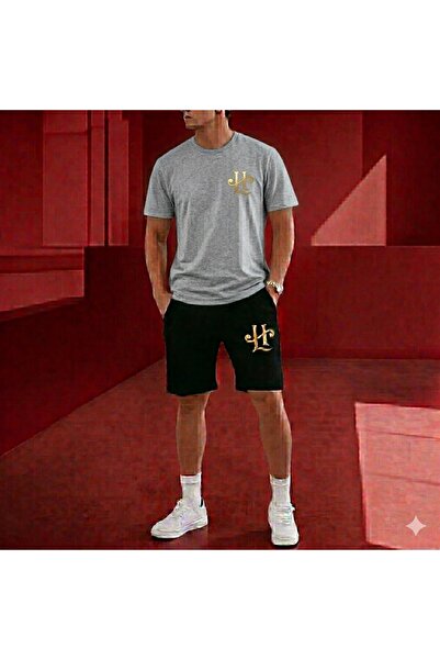 SILATU Halal Logo Printed T-Shirt Shorts Set