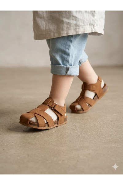 Turkuaz Ayakkabı Sandal taba knitted shoe