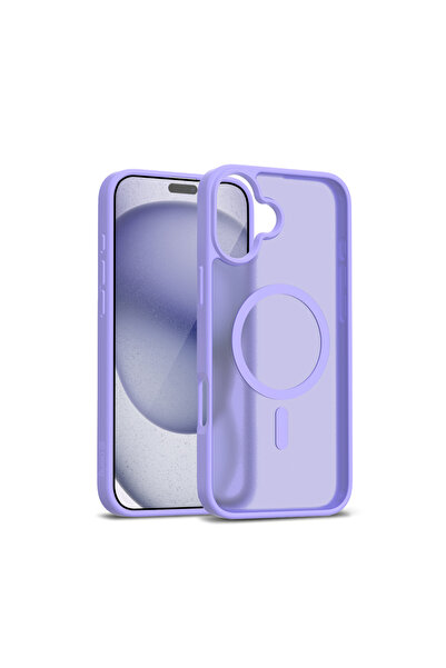 Crong Husă Hibridă Mată Magnetică MagSafe pentru iPhone 17 (lilac)