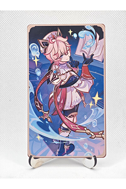Yenaplanner Genshin Dahlia Metal Collectible Card