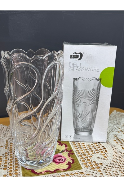 delı glassware Cam Çiçek Vazosu