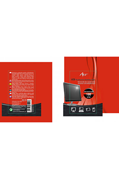 ART Chusteczki nawil≈ºane do ekran√≥w LCD/TFT 100 szt. (AS-01)