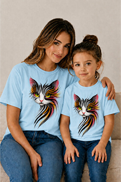 VODEXA Tricou supradimensionat pentru mamă și copil, combinație de tricouri, ...