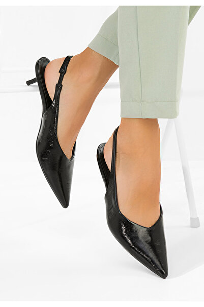 B T Shoes Pantofi slingback Nirvania negri