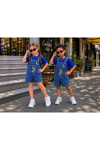 yns coolstar unisex model slatki lik izvezeni pamučni denim šortsevi Kombinez...