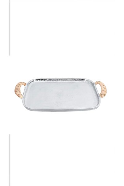 Porland Nora Silver Tepsi Büyük 51x29 cm