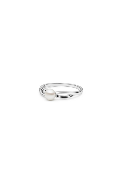 MANAVA Silver ring with natural pearl - Motif