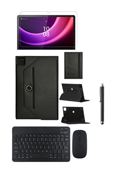 ebulduk TCL Tab 11 Gen 2 Uyumlu Set Dönerli Standlı Kılıf + Klavye + Mouse + ...