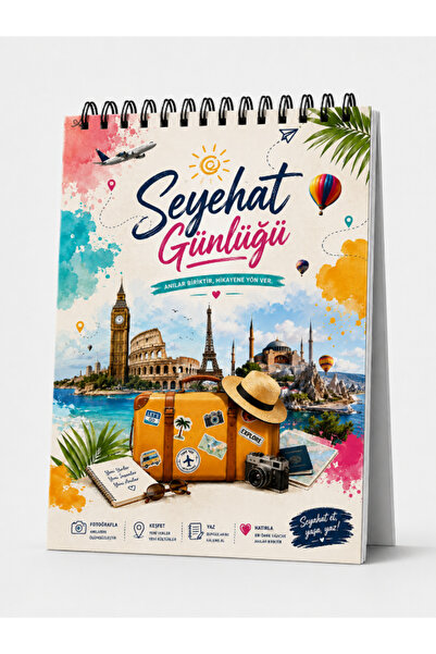 Pembe Yayınevi Seyahat & Gezi Günlüğü - Trip & Travel Journal - Seyehat Anı D...