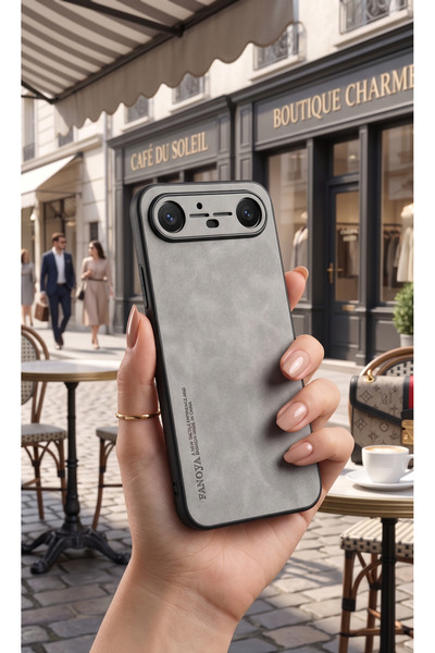 TechTrove Tecno Spark Slim 5G İçin Uyumlu Deri Tasarımlı Elde Kaymaz Sararmaz...