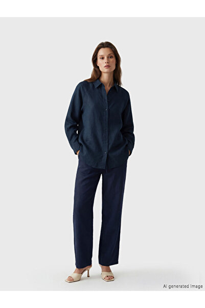 LC Waikiki Women's 100% Linen Shirt